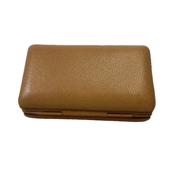 Vintage Portable Traveling Radio Transistor Alarm Clock with Cognac Leather Case - Picture 4 of 16